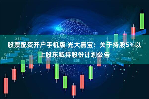 股票配资开户手机版 光大嘉宝：关于持股5%以上股东减持股份计划公告